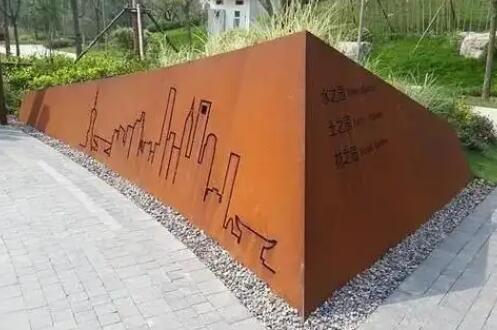 东方耐候钢挡土墙